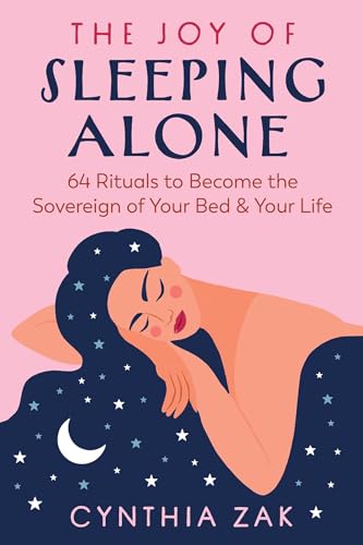 Book cover with illustration of a woman sleeping amongst stars.