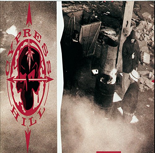 Cypress Hill album cover: red skull graphic and figures in a crowd.