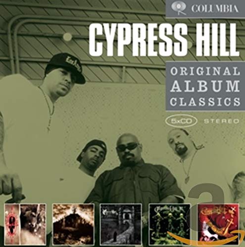 Cypress Hill Original Album Classics 5-CD set cover featuring the group members.