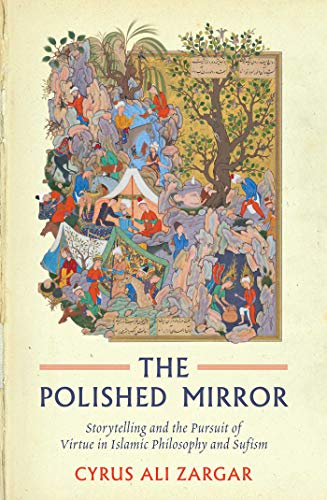 Book cover with detailed Persian miniature painting and title text.