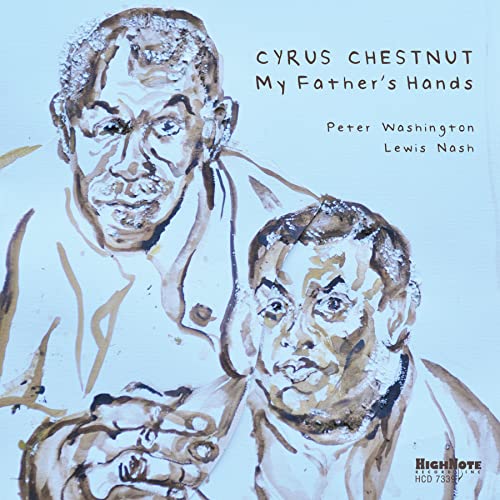CD cover featuring a painted portrait of two men, Cyrus Chestnut album.