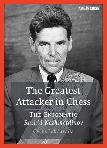 Book cover featuring a portrait of chess player Rashid Nezhmetdinov.