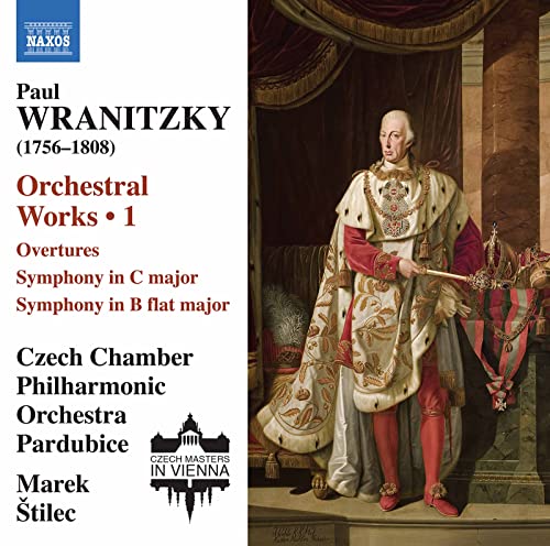 CD cover featuring a portrait of Paul Wranitzky and orchestral details.