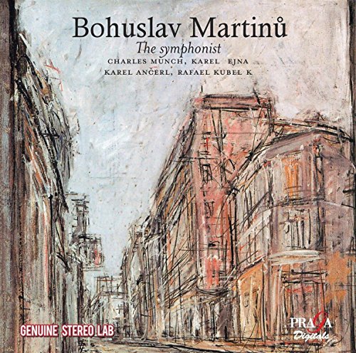 CD cover: sketched street scene with text naming composer Martinu.