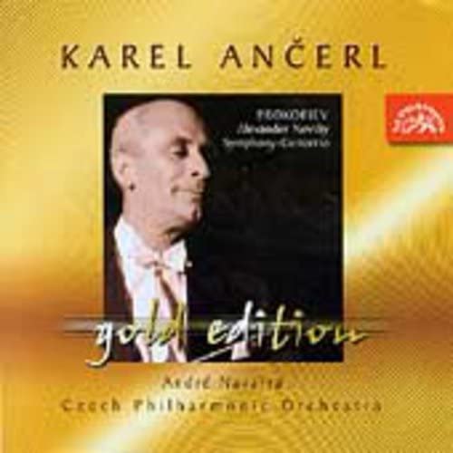 CD cover featuring Karel Ančerl with gold background and text "gold edition".