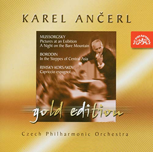 Cover of "Czech Po And Ancerl - Mussorgsky & Borodin" Gold Edition CD.