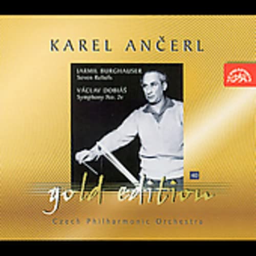Czech Philharmonic CD cover featuring a black-and-white photo of a conductor.
