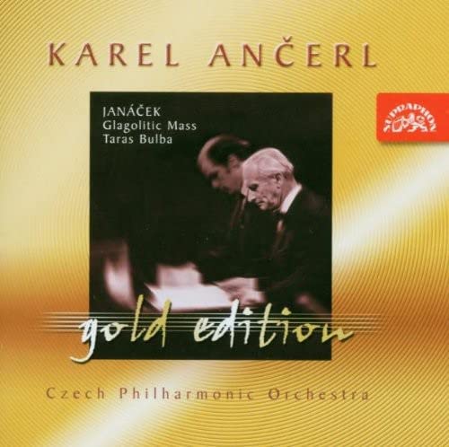 Cover of "Czech Po And Ancerl - Janacek - Glagolitic Mass" CD with conductor image.