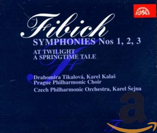 CD cover for Fibich symphonies with orchestra and choir details.