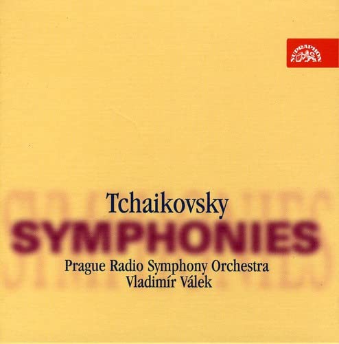Yellow CD cover with "Tchaikovsky Symphonies" text and Supraphon logo in the corner.