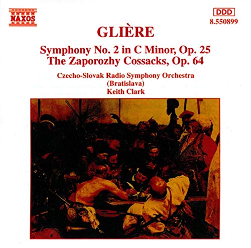 CD cover for Gliere’s Symphony No. 2 with a Cossack painting.