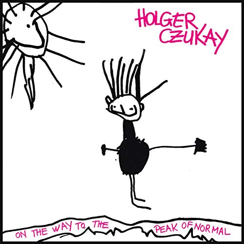 Black and white album cover with childlike drawing of a figure.