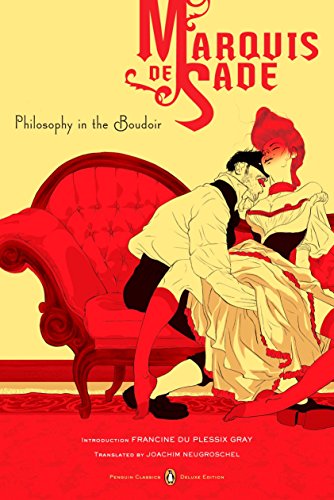Book cover: “Philosophy in the Boudoir” with illustration of a couple.