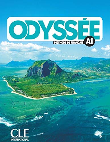 French textbook cover with tropical island landscape and large blue title.