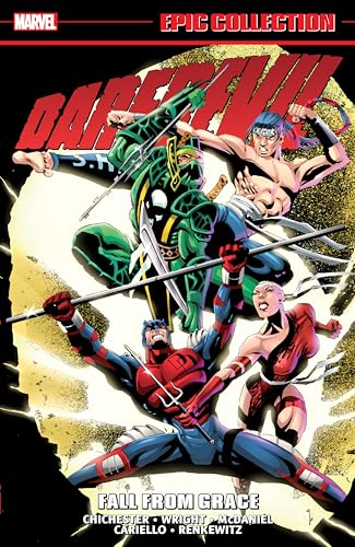 Daredevil comic book cover featuring masked heroes in dynamic poses.
