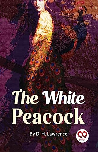 Book cover: woman with a white peacock, illustrated in vibrant colors.