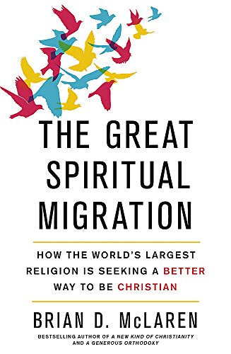 Book cover with colorful birds flying above bold title text.