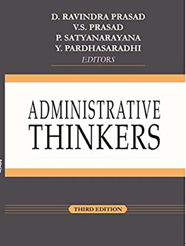 Book cover for "Administrative Thinkers," third edition, with editor names.