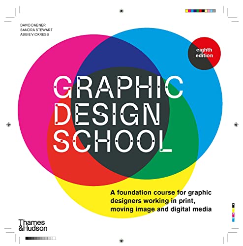 Book cover featuring overlapping colorful circles and the text Graphic Design School.