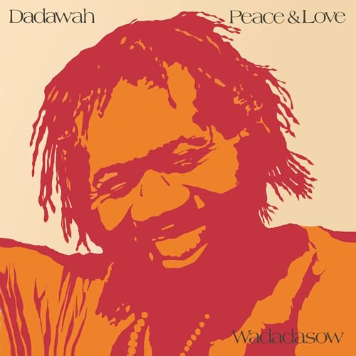 Stylized orange and red portrait of Dadawah on a cream background with album text.