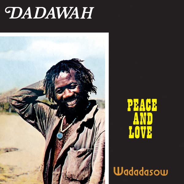 Vinyl record cover featuring a smiling man with dreadlocks in a landscape.