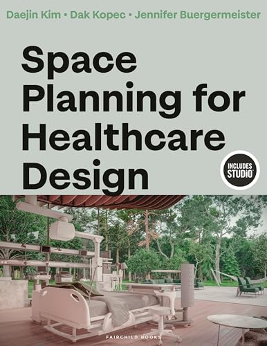 Book cover: "Space Planning for Healthcare Design" with hospital imagery.