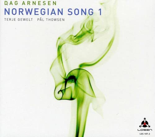 CD cover for Dag Arnesen Trio’s “Norwegian Song 1” with green smoke art.