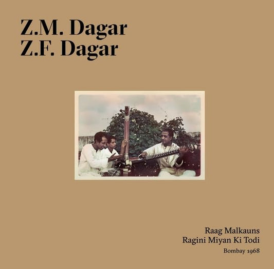 Vinyl record cover featuring two Indian musicians with a sitar.
