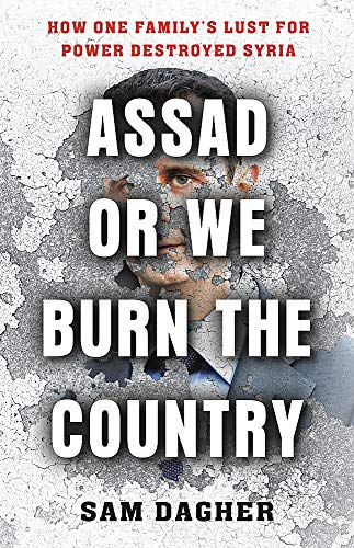 Book cover featuring a distressed portrait of Bashar al-Assad.