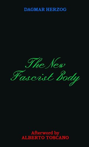 Book cover with black background, blue author name, green title, and red afterword text.