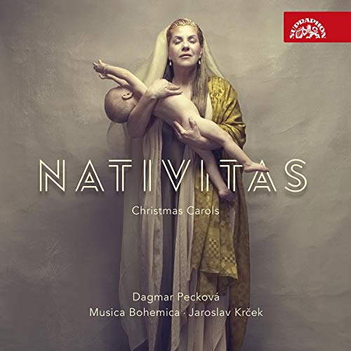 CD cover: woman holding a baby, text “Nativitas” and “Christmas Carols”.