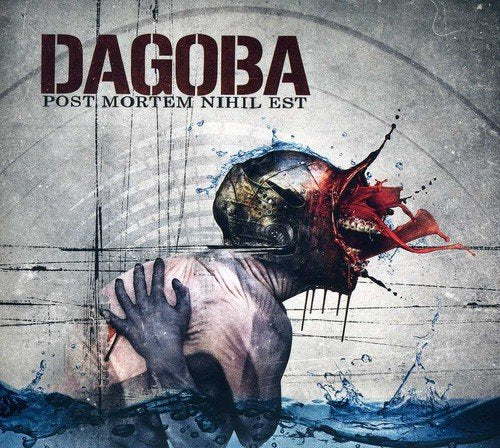 CD cover for Dagoba’s “Post Mortem Nihil Est” featuring distorted, submerged figure.