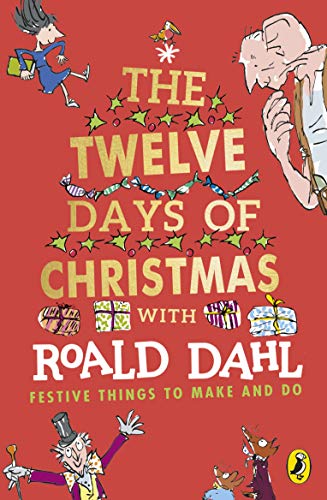 Roald Dahl’s “The Twelve Days of Christmas” book cover with illustrations.
