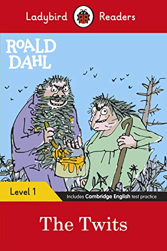Book cover for "The Twits" by Roald Dahl, featuring illustrated characters.