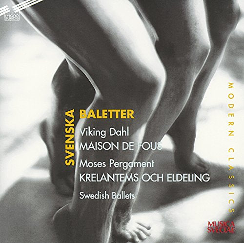 Ballet dancer's legs in a pose, with text on a black-and-white album cover.