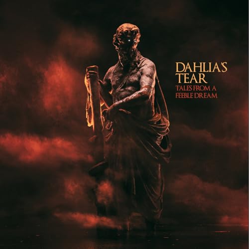CD cover: statue in red smoke with album title "Dahlias Tear".
