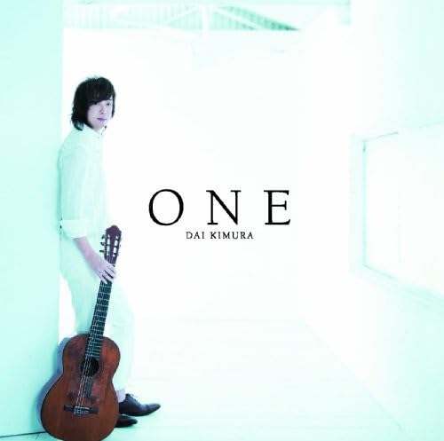 CD cover: man with guitar, white background, text "ONE" and "DAI KIMURA".