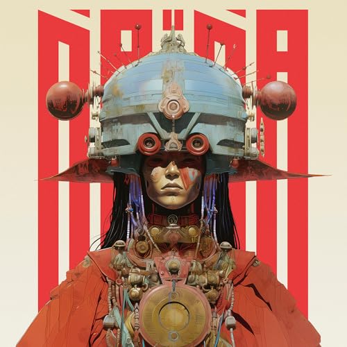 CD cover art: person with ornate, mechanical headgear and red markings.