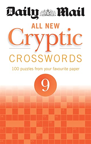 Cover of Daily Mail All New Cryptic Crosswords book number 9 with orange grid.