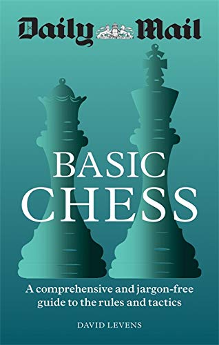Book cover for “Daily Mail Basic Chess” featuring chess pieces.