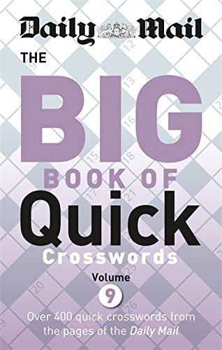 Daily Mail crossword puzzle book cover, volume 9, with large purple text.