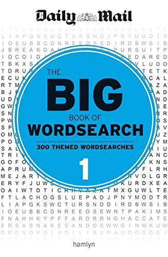 Daily Mail Wordsearch book cover with blue circle and white text.