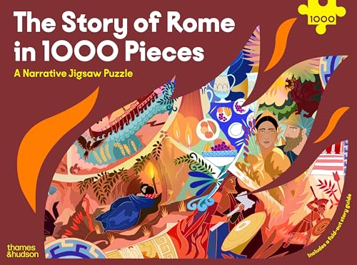 1000-piece jigsaw puzzle box depicting scenes from Roman history and mythology.