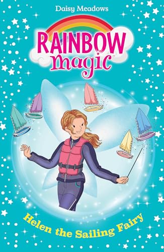 Book cover featuring a fairy with model sailboats and a rainbow.