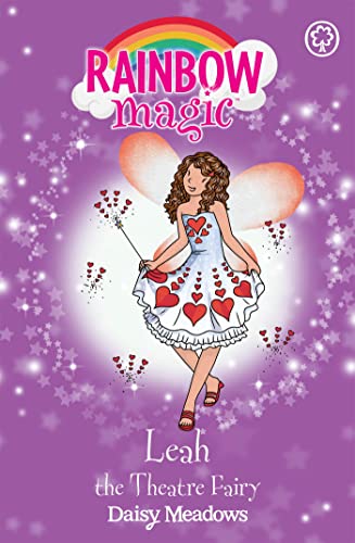 Book cover featuring a fairy with red-brown hair and heart-patterned dress.