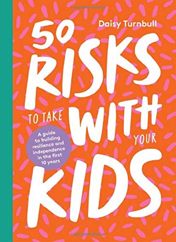 Book cover with orange background, pink dash pattern, and large white text title.