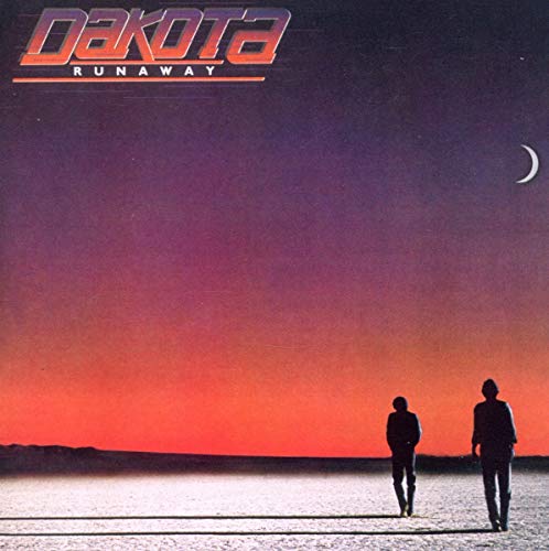 CD cover for Dakota’s “Runaway” featuring two figures in a landscape.