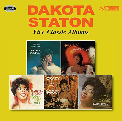 CD cover for Dakota Staton’s “Five Classic Albums” with portrait images.