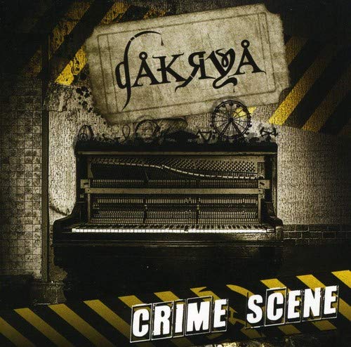 CD cover: piano, crime scene tape, and stylized band name "Dakrya".