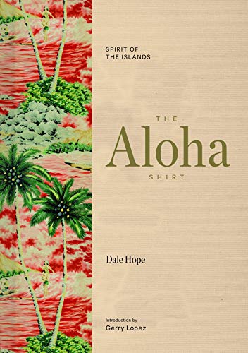 Book cover titled The Aloha Shirt with a tropical palm tree pattern on the left.